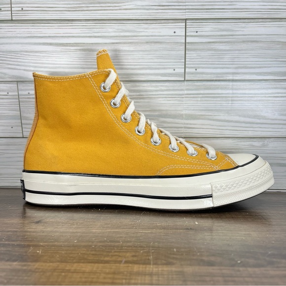 Converse High-Top Sneakers in Mustard Yellow - Picture 1 of 9